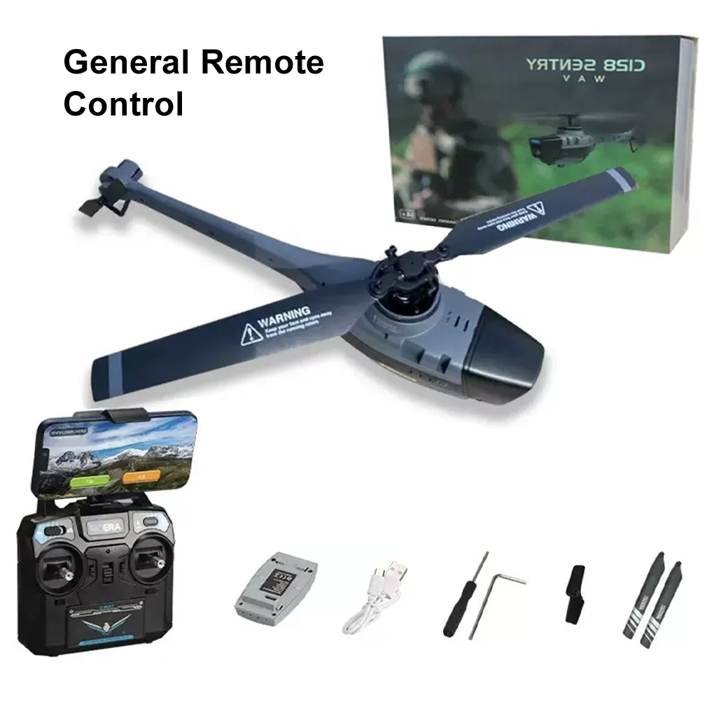 Drone Vs Rc Helicopter - C128 RC هليكوبتر 4 مراوح 1080P