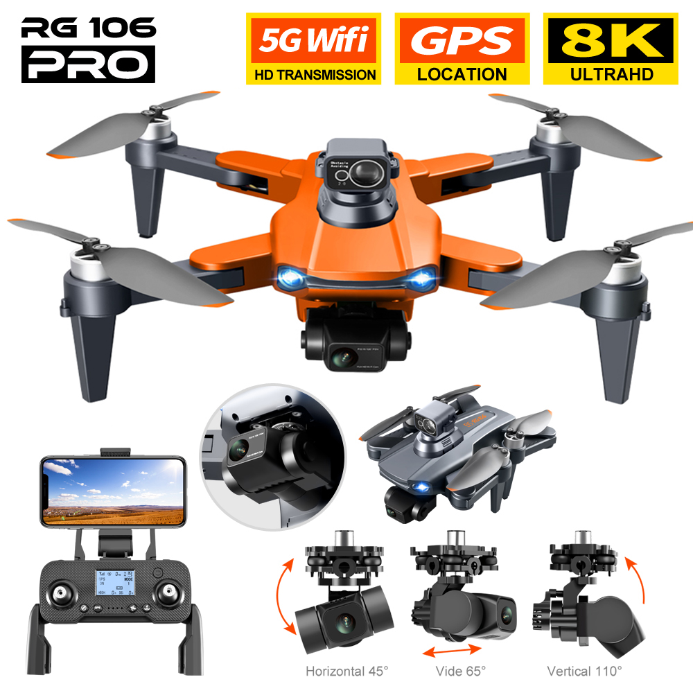 Drone Rc Fpv Manual - RG106 PRO الطائرة بدون طيار 8k