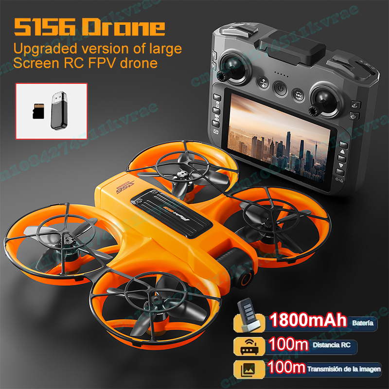 Drone Vs Rc Helicopter - S156 طائرة بدون طيار FPV كاميرا