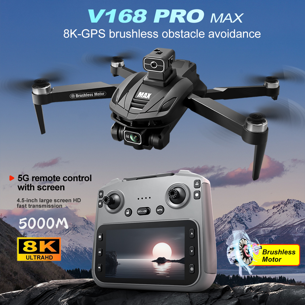 Drone Kf Rc - V168 PRO Max GPS Drone 8K