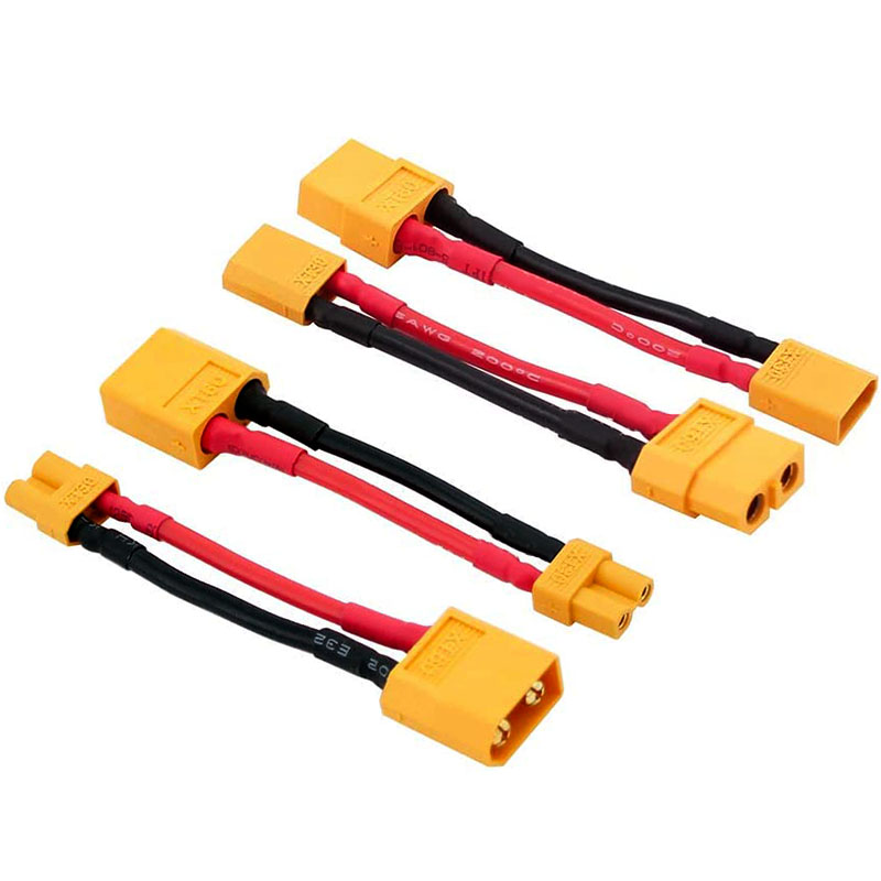 Drone Rc Link - موصل قابس ذكر/أنثى xt60 إلى xt30