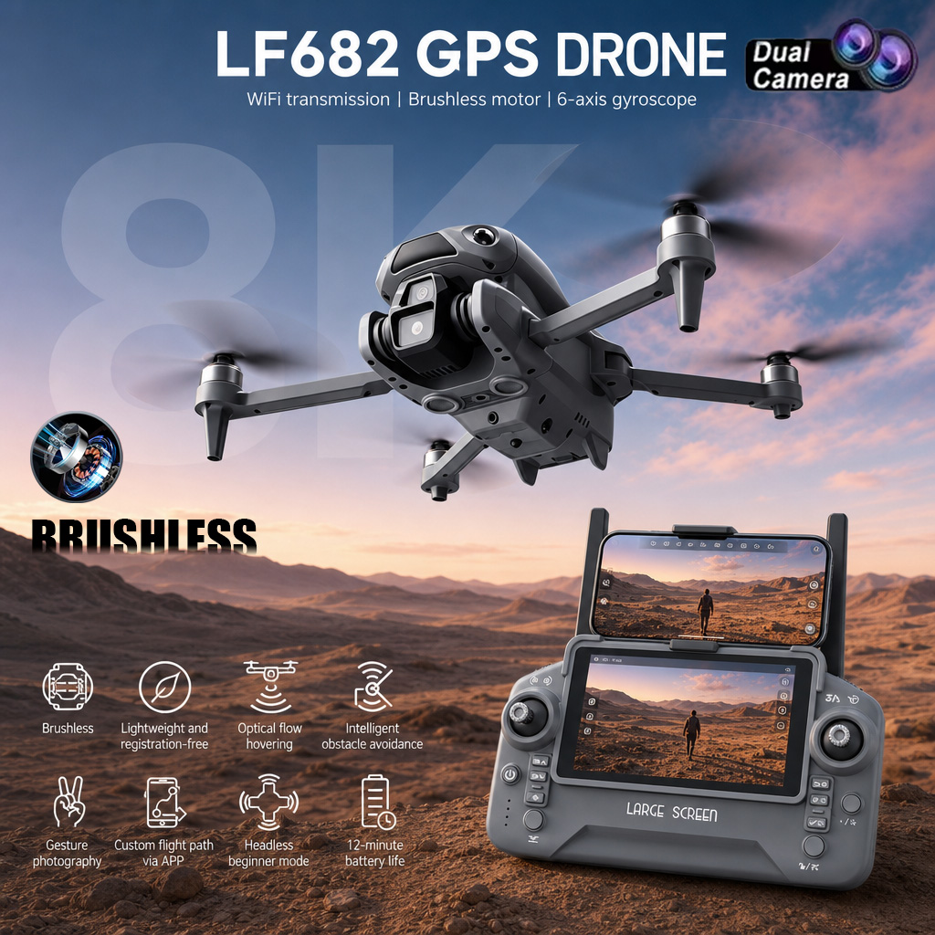 Drone Vera Rc - طائرة بدون طيار LF682 جديدة بكاميرا