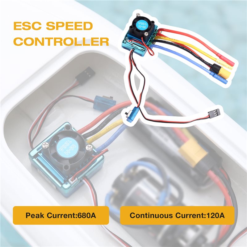 وحدة تحكم في السرعة بدون فرشاة - مراجعة Rc Boat Brushless Motor وسعره