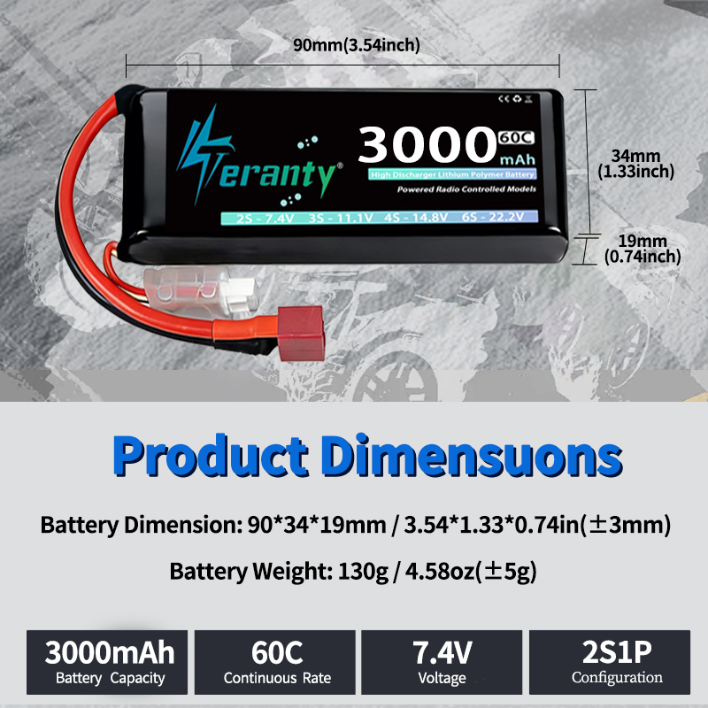بطارية ليثيوم بوليمر TERANTY 2 - مراجعة Drone Rc Link وسعره