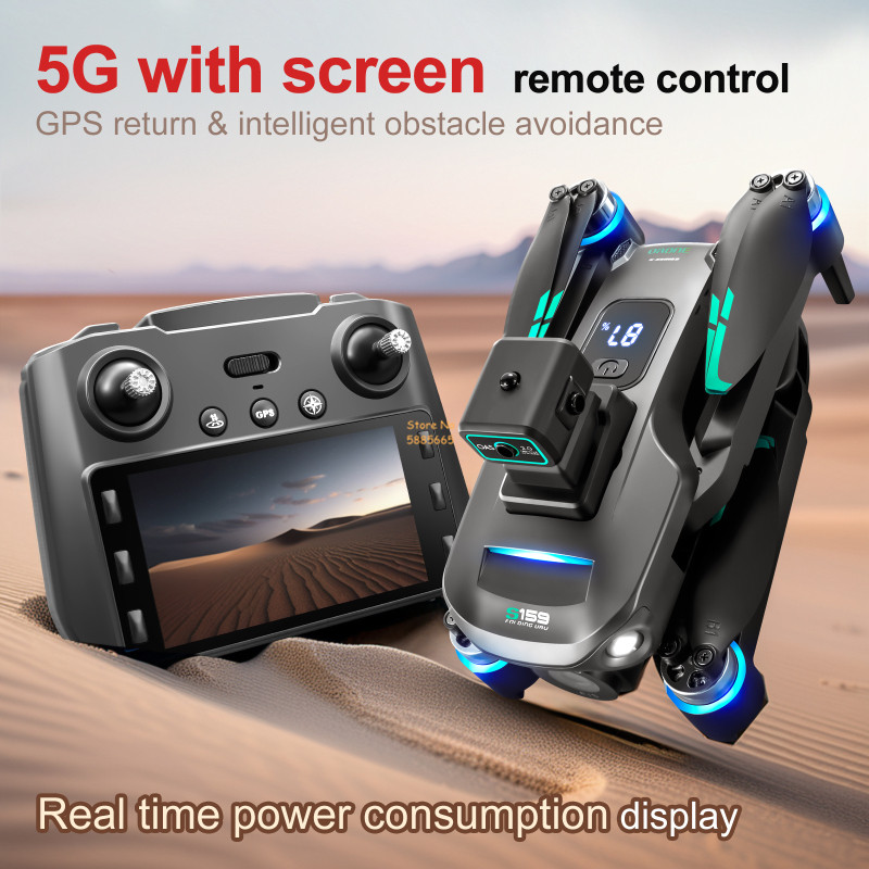 8K كاميرا مزدوجة 5G WIFI FPV ا - مراجعة Drone Kf Rc وسعره