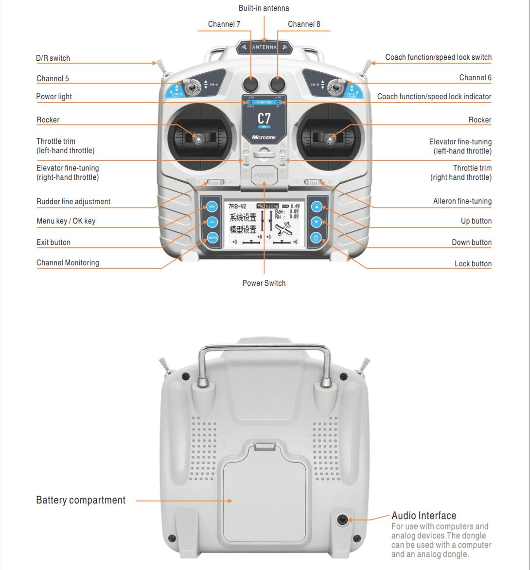 وحدة تحكم MicroZone MC7 C7 جها - مراجعة Drone Rc Mini وسعره