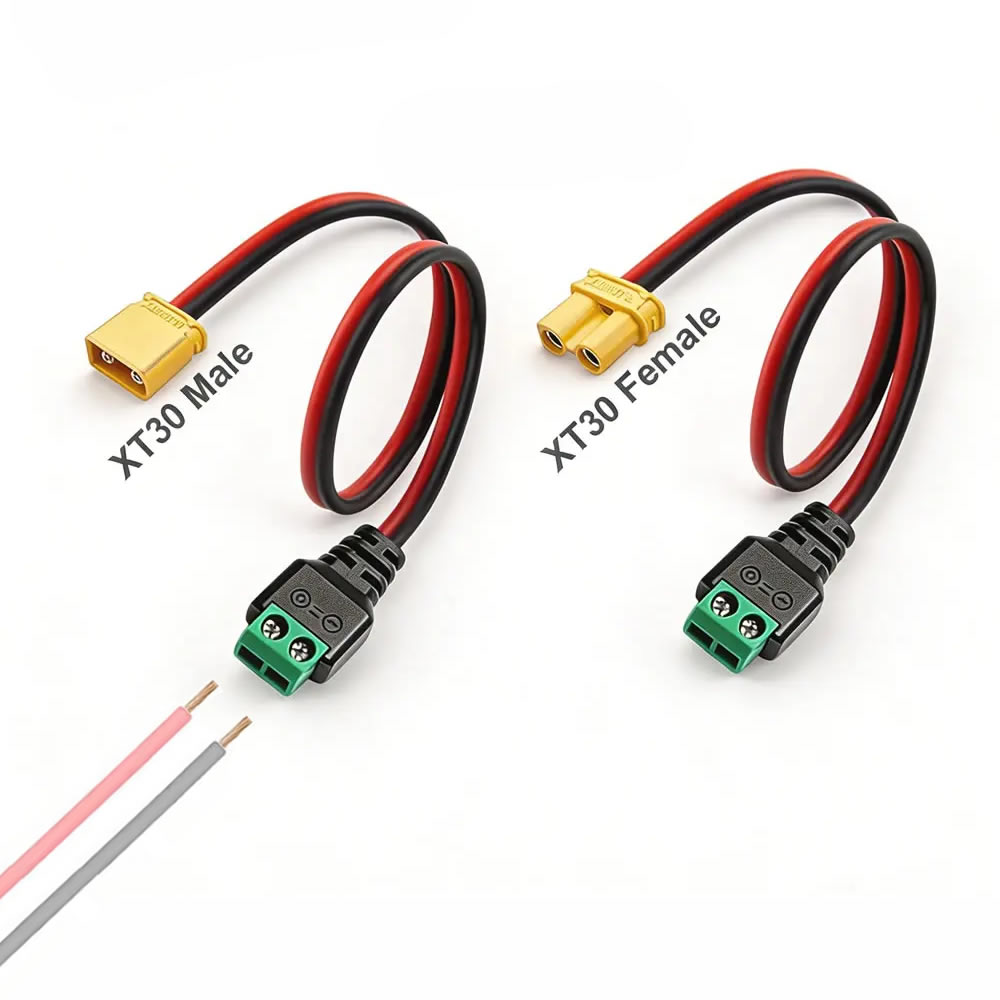 موصل XT30 ذكر وأنثى مع محول طر - مراجعة Drone Rc Link وسعره