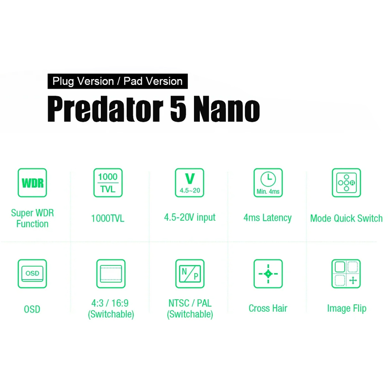 كاميرا FOXEER Predator V5 Nano - مراجعة Drone Vs Rc Helicopter وسعره