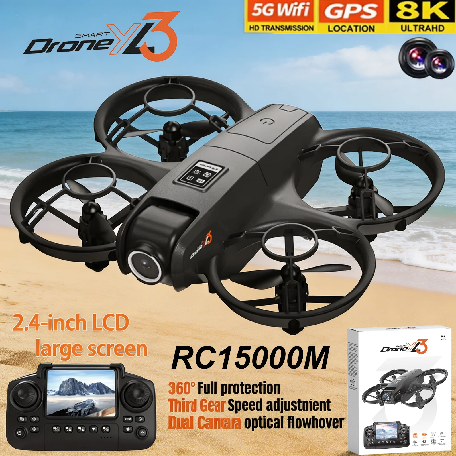 طائرة بدون طيار YL3 RC جديدة ب - مراجعة Drone Rc Dji وسعره