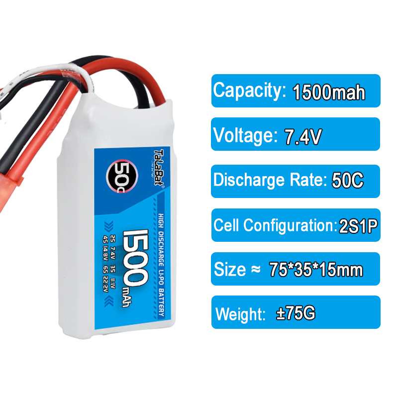 3 قطعة TalaBat 50C 1500mAh 7.4 - مراجعة Drone Zll Rc وسعره