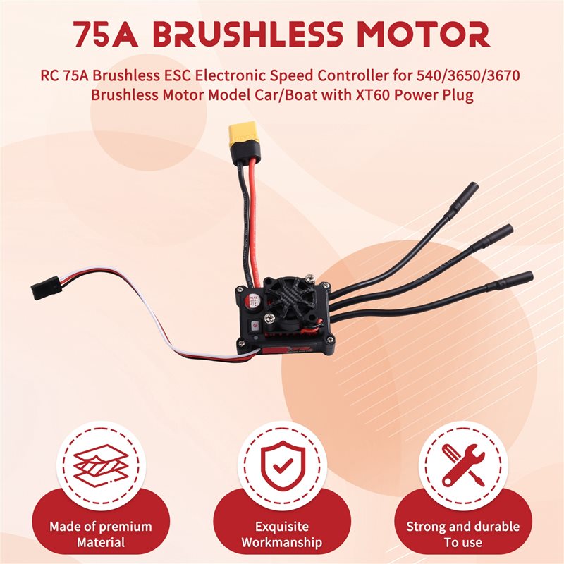 وحدة تحكم إلكترونية في السرعة  - مراجعة Rc Boat Brushless Motor وسعره