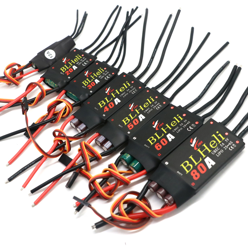 BLHeli فرش ESC 80A 12A 20A 30A - مراجعة Drone Kf Rc وسعره